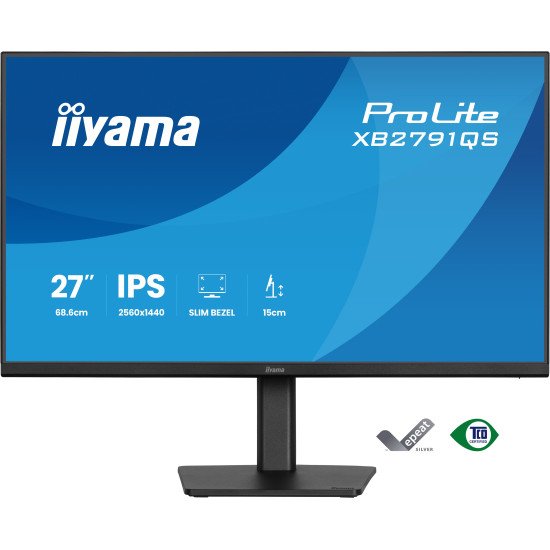 iiyama ProLite XB2791QS-B1 écran PC 68,6 cm (27") 2560 x 1440 pixels Quad HD LED Noir