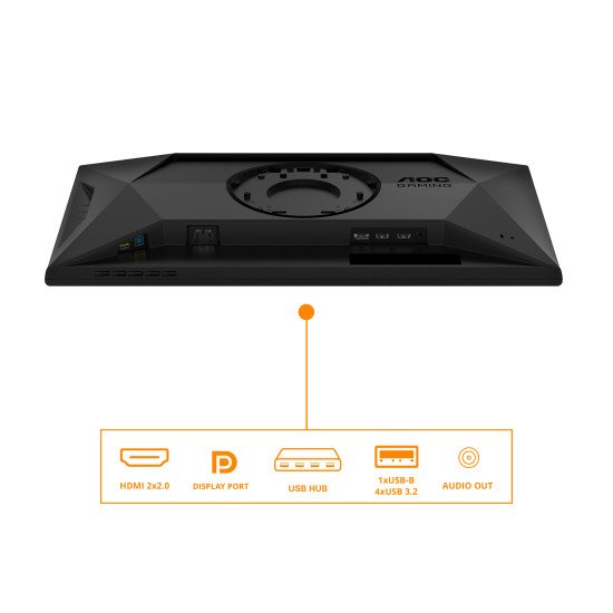 AOC G4 25G4SXU écran PC 62,2 cm (24.5") 1920 x 1080 pixels Full HD LED Noir, Gris AOC G4 25G4SXU écran PC 62,2 cm (24.5") 1920 x 1080 pixels Full HD LED Noir, Gris