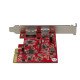 StarTech.com Carte contrôleur PCIe à USB 3.1 (10 Gb/s) et eSATA III (6 Gb/s)