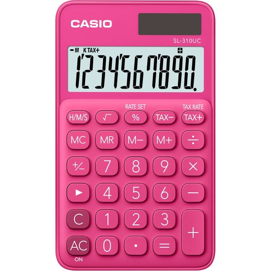 Casio SL-310UC-RD calculatrice Poche Calculatrice basique Rouge