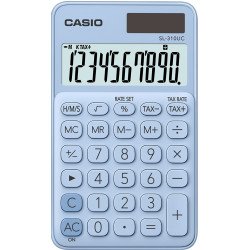 Casio SL-310UC-LB calculatrice Poche Calculatrice basique Bleu Casio SL-310UC-LB calculatrice Poche Calculatrice basique Bleu