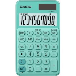 Casio SL-310UC-GN calculatrice Poche Calculatrice basique Vert Casio SL-310UC-GN calculatrice Poche Calculatrice basique Vert