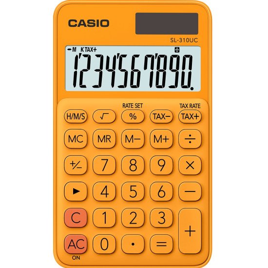 Casio SL-310UC-RG calculatrice Poche Calculatrice basique Orange