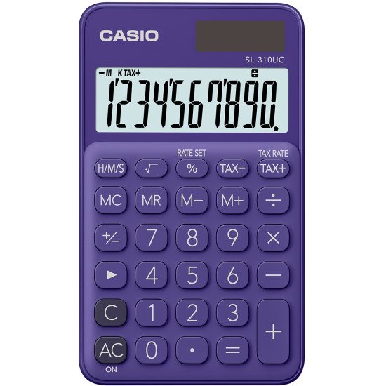 Casio SL-310UC-PL calculatrice Poche Calculatrice basique Violet