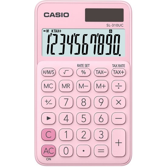 Casio SL-310UC-PK calculatrice Poche Calculatrice basique Rose