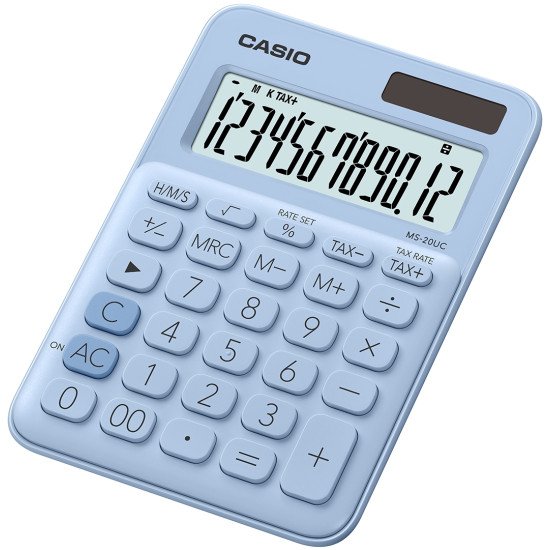 Casio MS-20UC-LB calculatrice Bureau Calculatrice basique Bleu