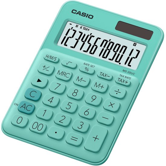 Casio MS-20UC-GN calculatrice Bureau Calculatrice basique Vert