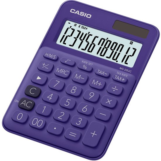 Casio MS-20UC-PL calculatrice Bureau Calculatrice basique Violet