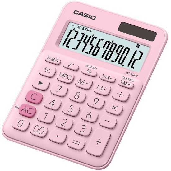 Casio MS-20UC-PK calculatrice Bureau Calculatrice basique Rose