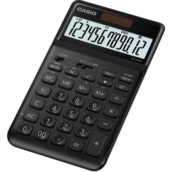 Casio JW-200SC-BK calculatrice Bureau Calculatrice basique Noir