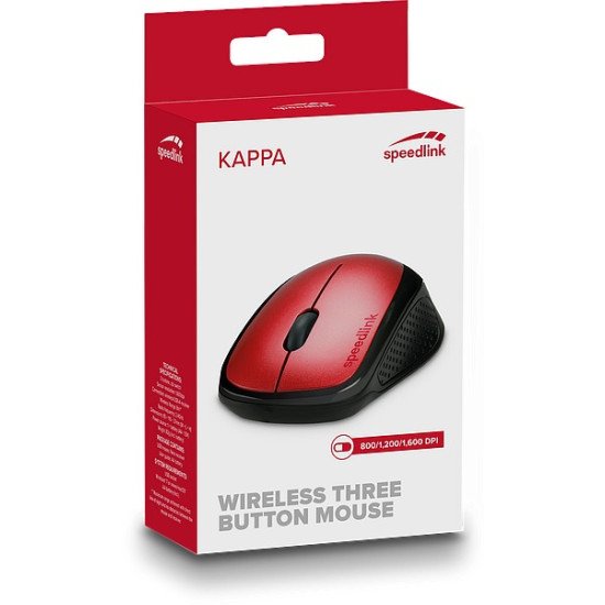 SPEEDLINK Kappa souris Bureau Droitier RF sans fil Optique 1600 DPI