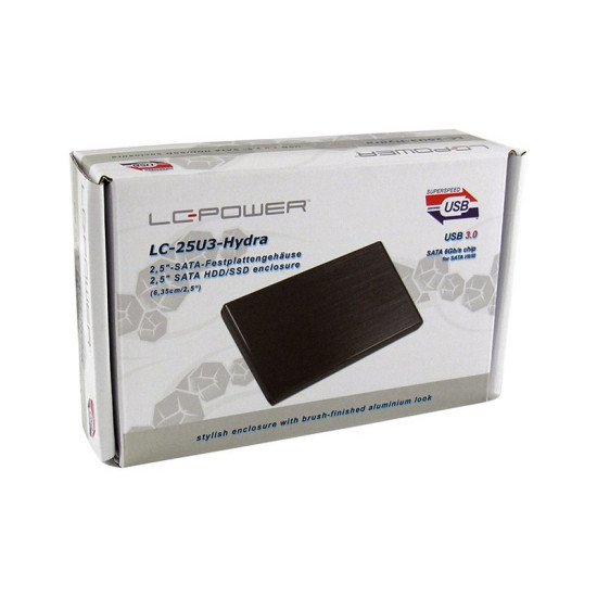 LC-Power LC-25U3-Hydra Boîtier HDD Noir 2.5"