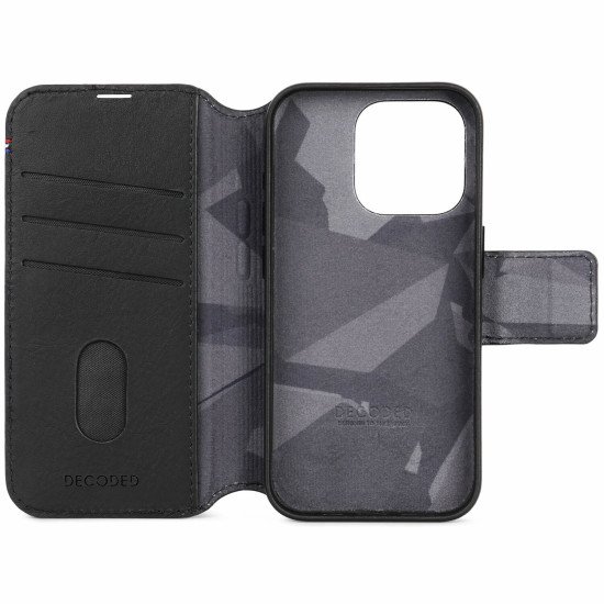Decoded D24IPO15PDW5BK coque de protection pour téléphones portables 15,5 cm (6.1") Étui avec portefeuille Noir Decoded D24IPO15PDW5BK coque de protection pour téléphones portables 15,5 cm (6.1") Étui avec portefeuille Noir