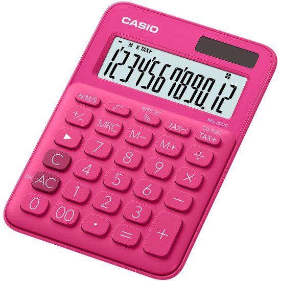 Casio MS-20UC-RD calculatrice Bureau Calculatrice basique Rouge