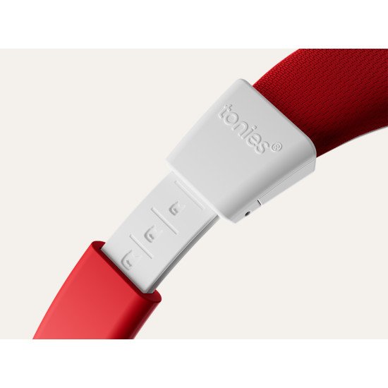 tonies 10003269 casque Casques Sans fil Arceau Musique/Quotidien USB Type-C Bluetooth Rouge, Blanc