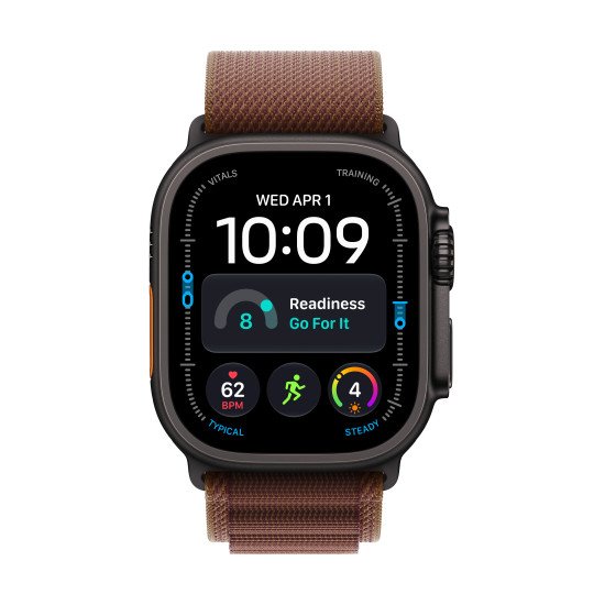 Apple Watch Ultra 4 OLED 49 mm Numérique 422 x 514 pixels Écran tactile 5G Noir Wifi GPS (satellite)