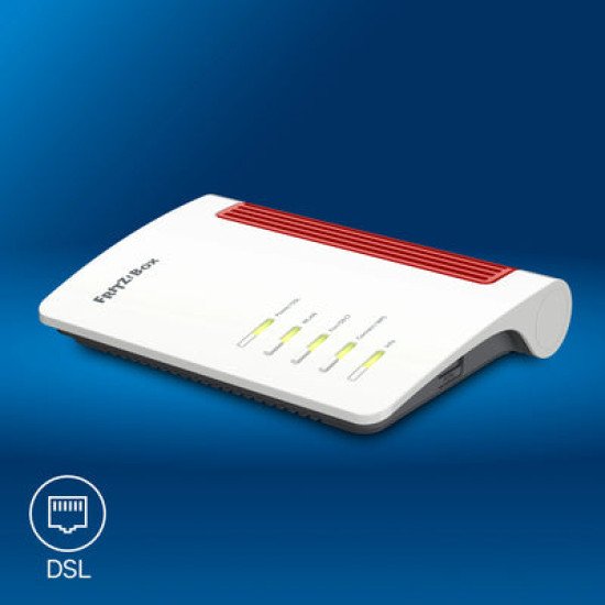 Box 7630 routeur sans fil 2.5 Gigabit Ethernet Bi-bande (2,4 GHz / 5 GHz) Blanc, Rouge