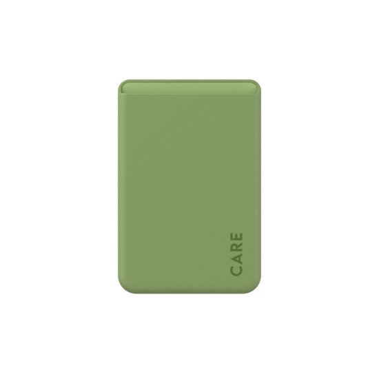PanzerGlass CARE by ® Fashionable Card Holder Green iPhone coque de protection pour téléphones portables Housse Transparent