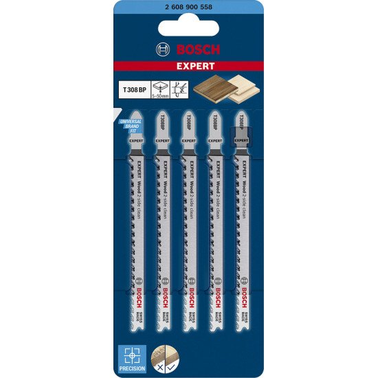 Bosch 2 608 900 558 Lame de scie sauteuse, à chantourner et sabre Lames de scie sauteuse Acier fin au carbone 5 pièce(s) Bosch 2 608 900 558 Lame de scie sauteuse, à chantourner et sabre Lames de scie sauteuse Acier fin au carbone 5 pièce(s)