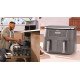 Ninja DZ300EU friteuse Double 7,6 L Autonome 2400 W Friteuse d'air chaud Gris Ninja DZ300EU friteuse Double 7,6 L Autonome 2400 W Friteuse d'air chaud Gris