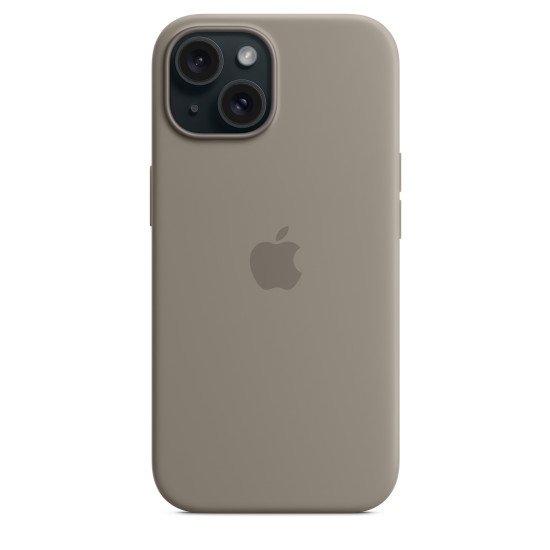 Apple Coque en silicone avec MagSafe pour iPhone 15 - Argile Apple Coque en silicone avec MagSafe pour iPhone 15 - Argile