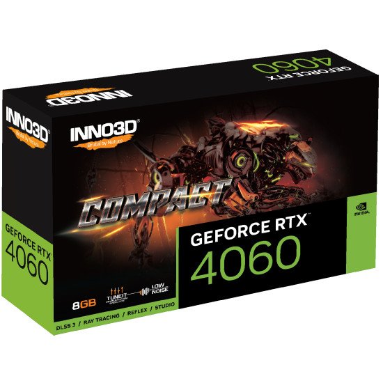 Inno3D GeForce RTX 4060 Compact NVIDIA 8 Go GDDR6