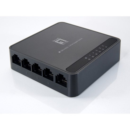 LevelOne GEU-0522 Gigabit Ethernet (10/100/1000) Noir