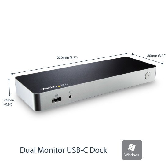 StarTech.com Station d'accueil USB-C double affichage