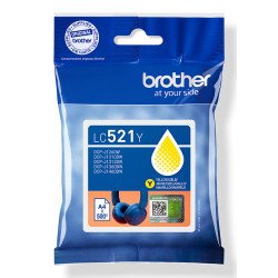 Brother LC521Y Cartouche d'encre originale - Jaune
