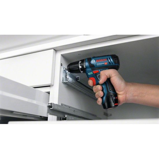 Bosch GSR 12V-15 Professional 650 g Noir, Bleu, Rouge, Argent Bosch GSR 12V-15 Professional 650 g Noir, Bleu, Rouge, Argent