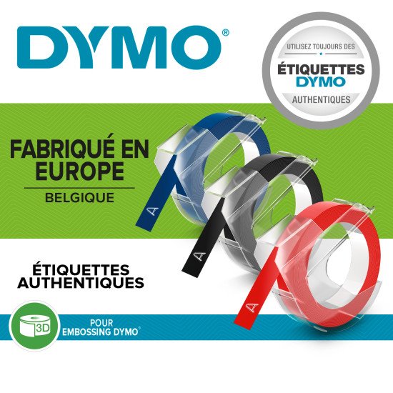 DYMO 3D label tapes ruban d'étiquette