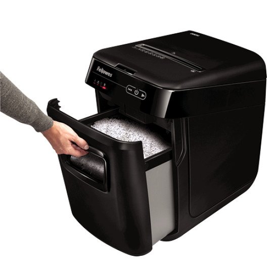 Fellowes AutoMax 200M destructeur de papier Découpage par micro-broyage Noir