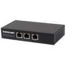 Intellinet Répéteur / prolongateur PoE+ Gigabit haute puissance 2 ports, compatible IEEE 802.3at/af (PoE+/PoE), boîtier métal, Alimentation par Ethernet, Power Over Ethernet, garantie de 3 ans