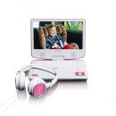 Lenco DVP-910 Lecteur DVD portable Convertible 22,9 cm (9") Noir, Rose
