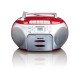 Lenco SCD-420 Lecteur CD portable Noir, Rouge