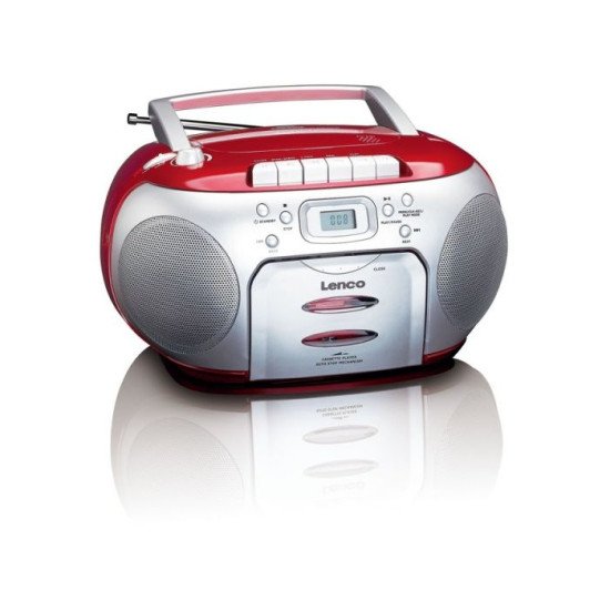 Lenco SCD-420 Lecteur CD portable Noir, Rouge