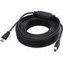 Vision TC 15MUSB3.0+/BL câble USB USB 3.2 Gen 1 (3.1 Gen 1) 15 m USB C USB B 5 Gbit/s Noir