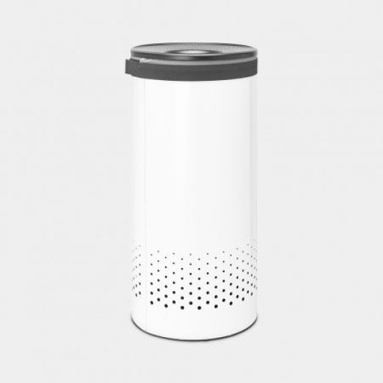 Brabantia 304866 poubelle 35 L Rond Acier Blanc