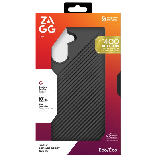 ZAGG Luxe coque de protection pour téléphones portables 17 cm (6.7") Housse Noir
