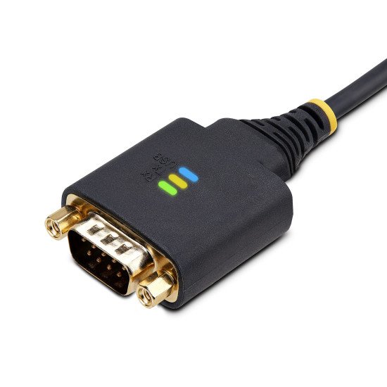 StarTech.com Câble USB-Série de 1m - Rétention COM, Vis/Écrous Interchangeables, Adaptateur USB vers DB9 RS232, Convertisseur USB RS232, Circuit Intégré FTDI, Protection ESD, Windows/macOS/Linux