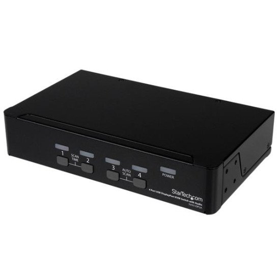 StarTech.com Commutateur KVM DisplayPort USB 4 ports avec audio