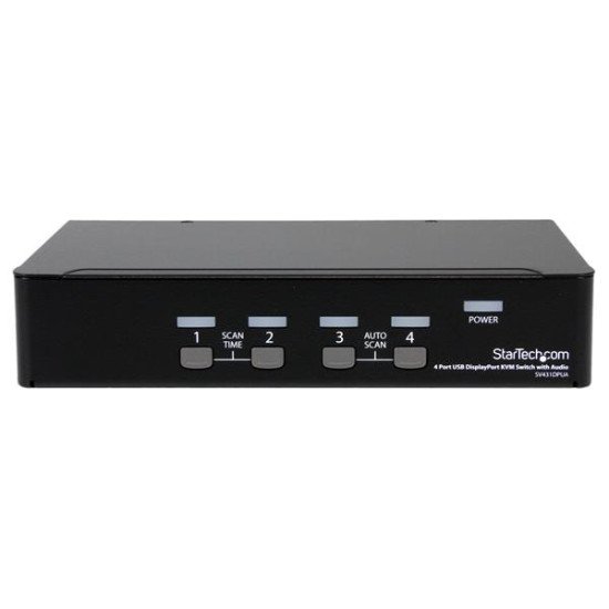 StarTech.com Commutateur KVM DisplayPort USB 4 ports avec audio