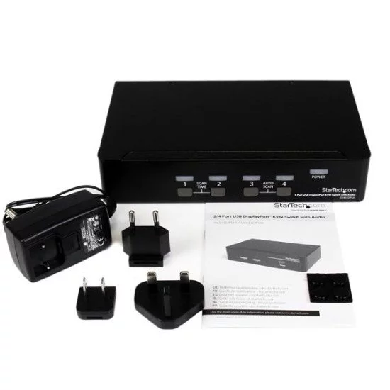 StarTech.com Commutateur KVM DisplayPort USB 4 ports avec audio StarTech.com Commutateur KVM DisplayPort USB 4 ports avec audio