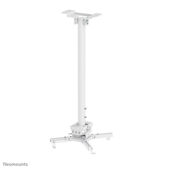 Neomounts CL25-550WH1 Support de plafond pour vidéoprojecteur - h74.5-114.5 cm - installation facile - orientable