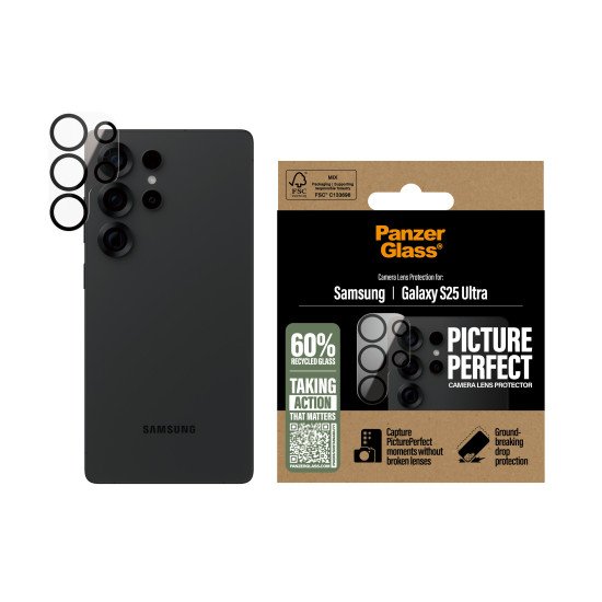 PanzerGlass ® PicturePerfect Camera Lens Protector Samsung Galaxy S25 Ultra Protection d'écran transparent 1 pièce(s)