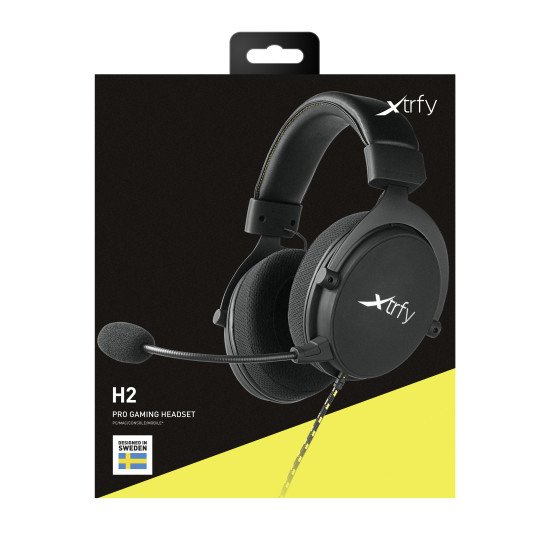 Xtrfy H2 Casque Avec fil Arceau Appels/Musique/Sport/Au quotidien Noir