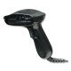 Manhattan Scanner de codes-barres CCD portable longue portée, USB, profondeur de lecture 500 mm, câble 1,5 m, lumière ambiante max. 30 000 lux, noir, garantie 3 ans