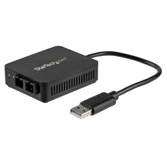 StarTech.com Adaptateur réseau USB 2.0 vers fibre optique SC jusqu'à 2 km - USB vers Ethernet 10/100 Mbps