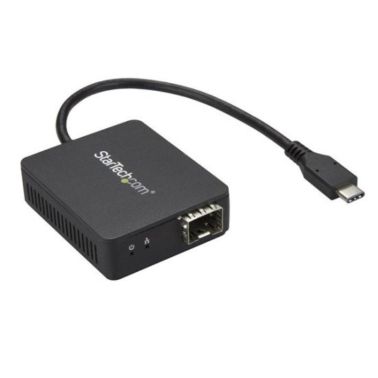 StarTech.com Adaptateur réseau USB-C vers fibre optique Gigabit Ethernet avec SFP ouvert