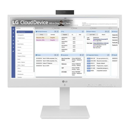 LG 24CR671N-2P.AEU PC tout en un/station de travail Intel® Pentium® N6005 60,5 cm (23.8") 1920 x 1080 pixels All-in-One thin client 8 Go DDR4-SDRAM 256 Go SSD Blanc